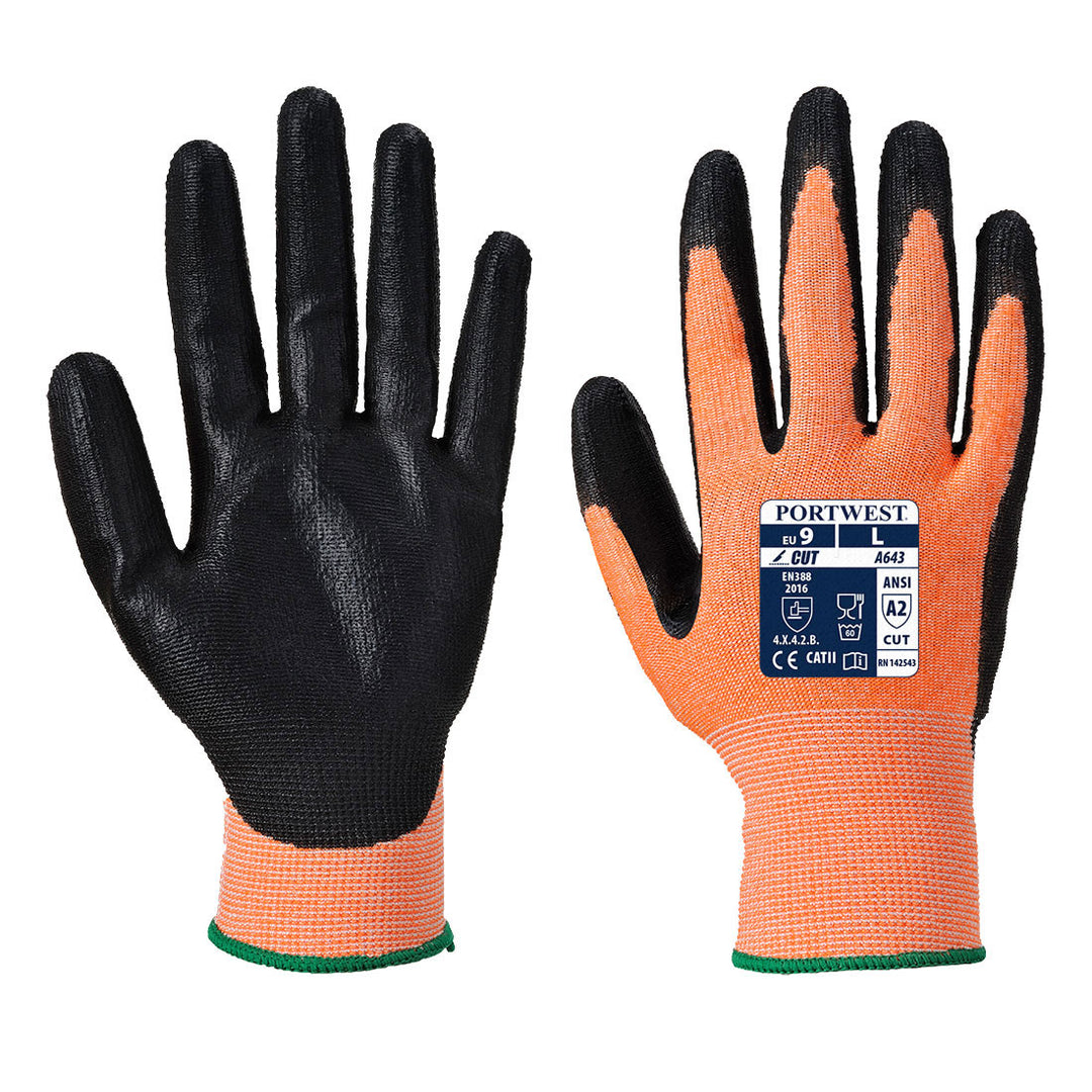 Amber Cut Nitrile Foam Glove