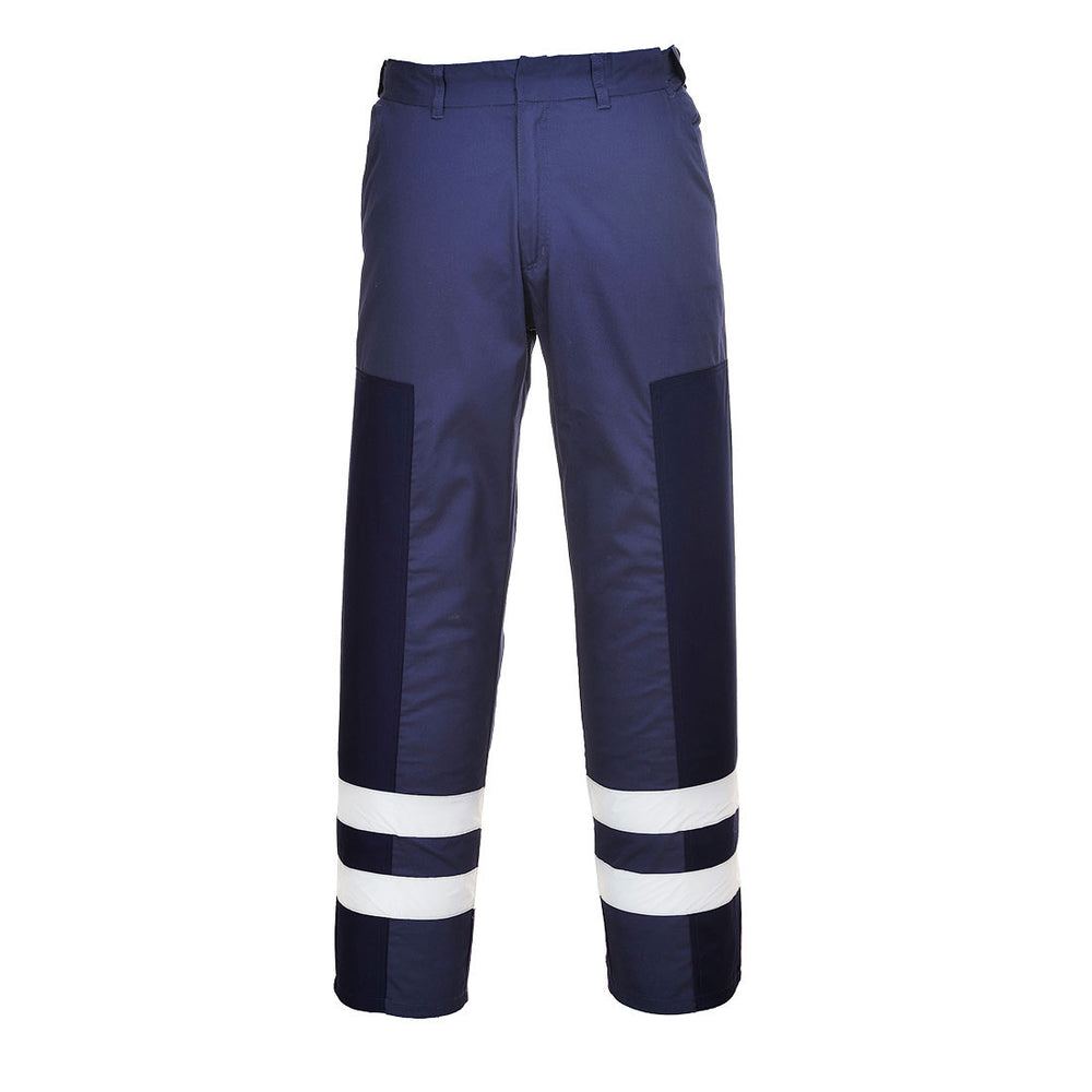 Ballistic Trousers with Hi Vis Strips Navy
