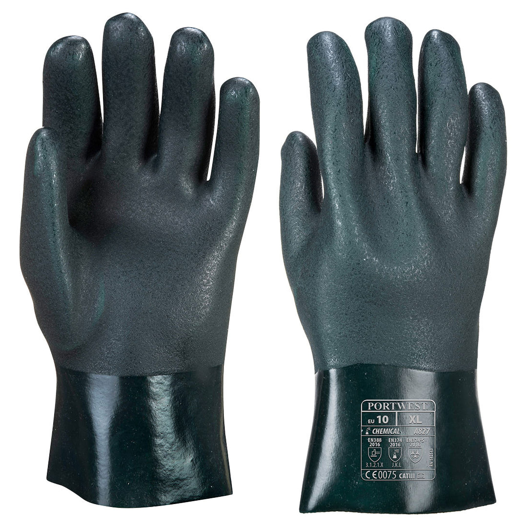 Double Dipped PVC Gauntlet Glove 27cm