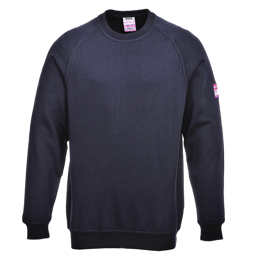 FR12 Flame Resistant Anti Static Long Sleeve Sweatshirt