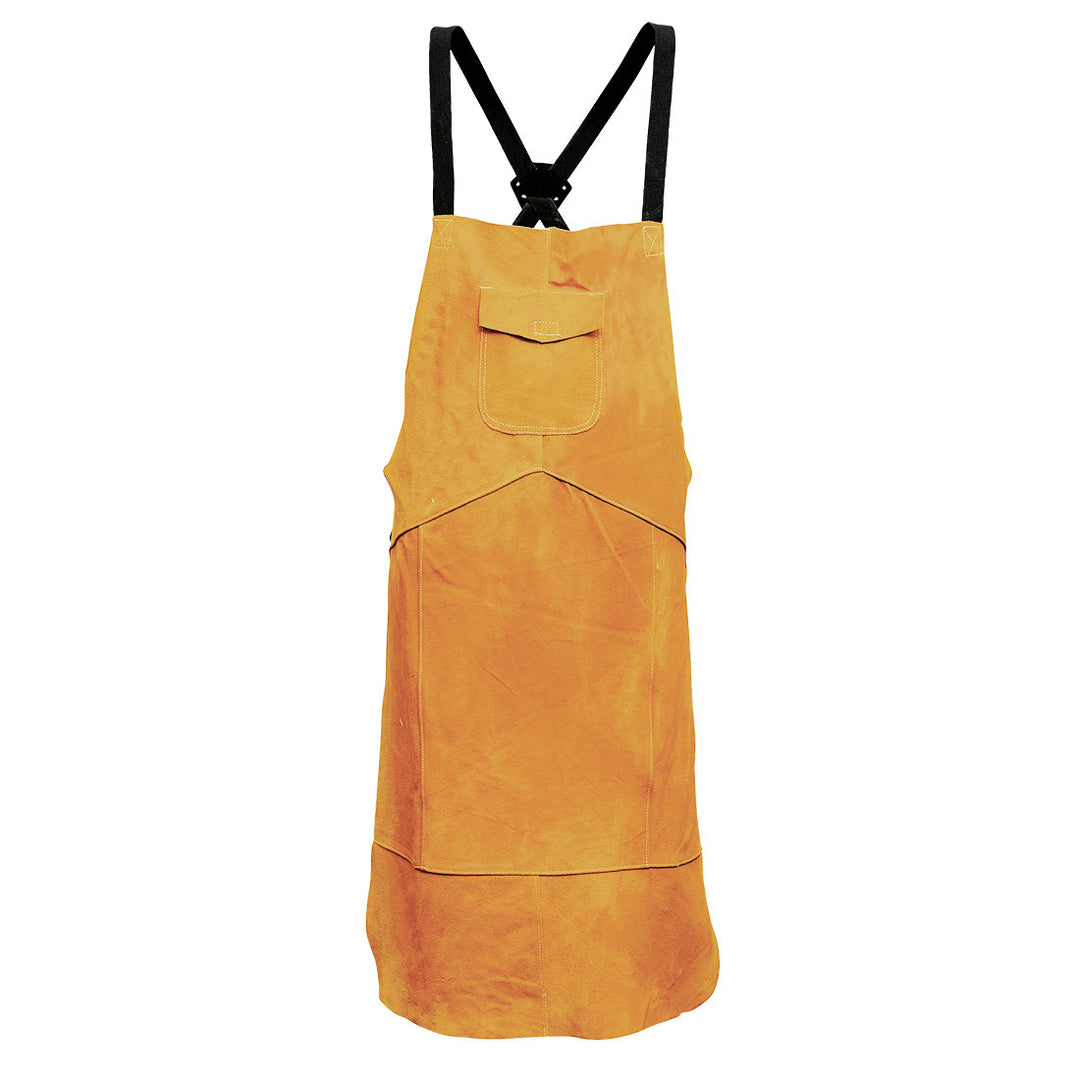 Leather Welding Apron Tan