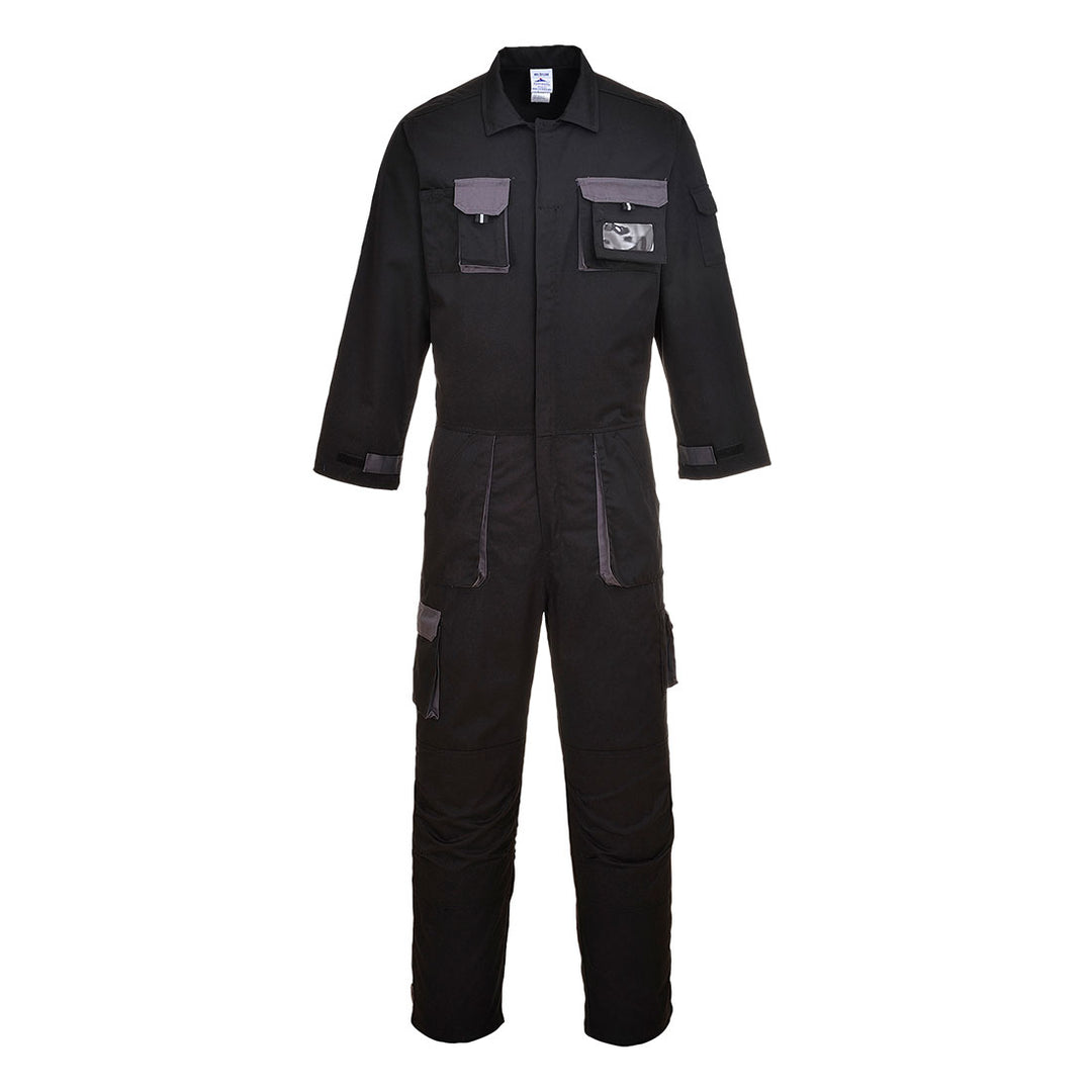 Texo Contrast Coverall Black