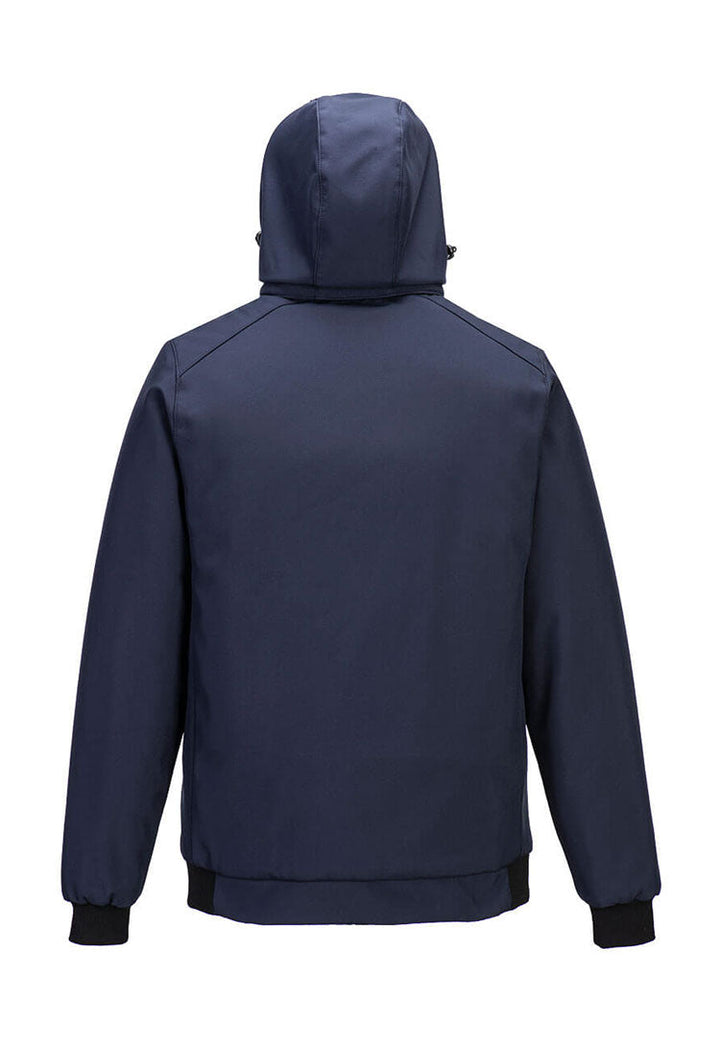 Back View of WX2 Eco Insulated Softshell (2L) CD874 in Dark Navy
