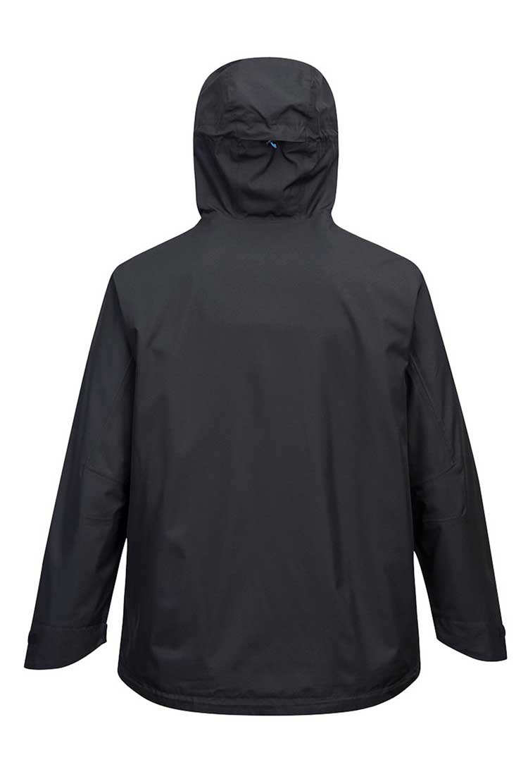 Back View of KX3 Rain Jacket S600 in Black
