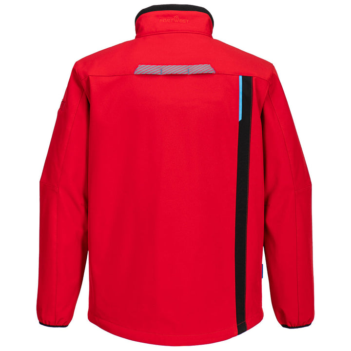 Back View of WX3 Softshell Jacket (3L) T750 in Deep Red