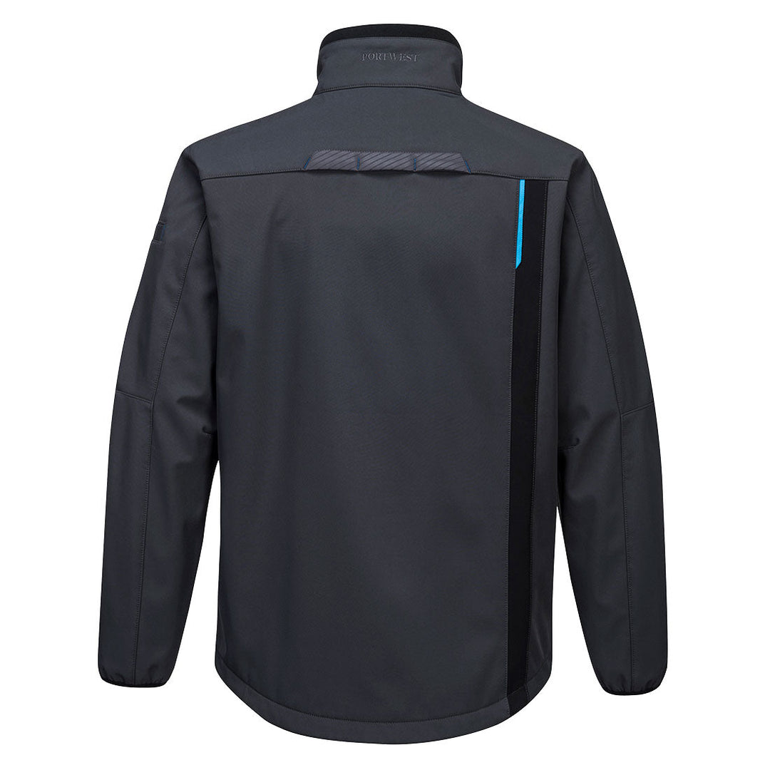 Back View of WX3 Softshell Jacket (3L) T750 in Metal Grey