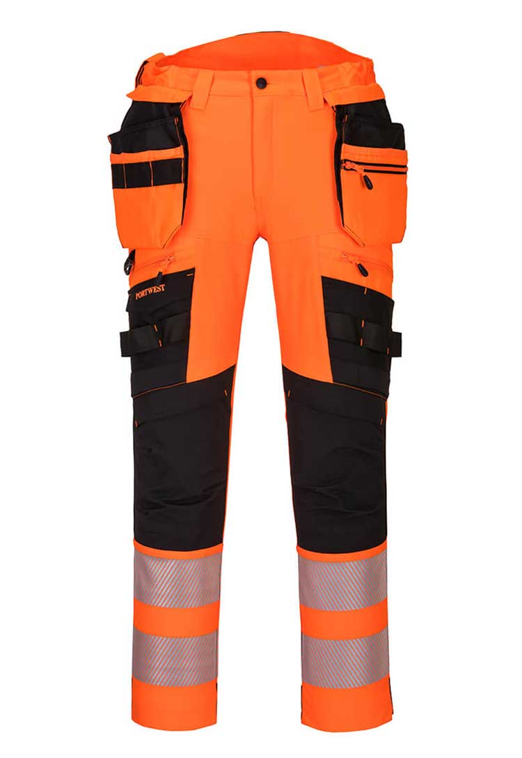 DX4 Hi-Vis Detachable Holster Pocket DX442 in Orange/Black