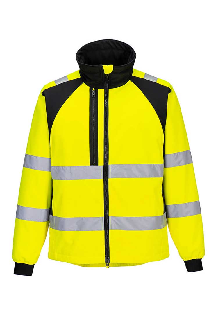 WX2 Eco Hi-Vis Softshell (2L) CD875 in Yellow/Black