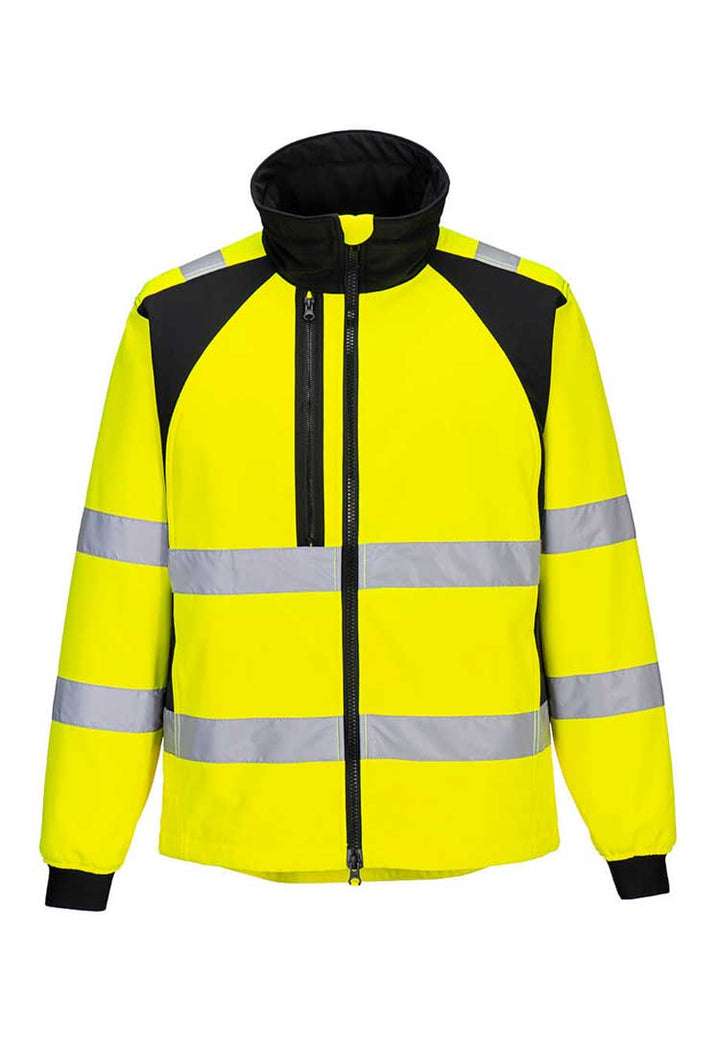 WX2 Eco Hi-Vis Softshell (2L) CD875 in Yellow/Black