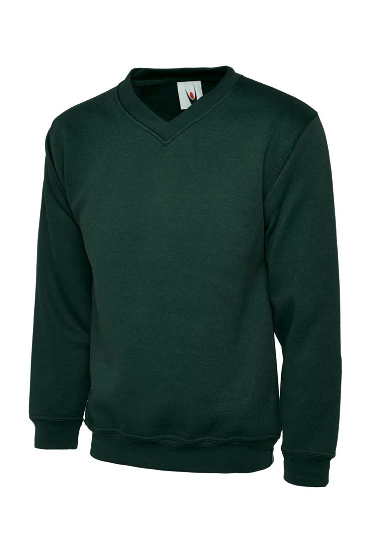 Children's Classic V-Neck Sweatshirt UC206 bottle green