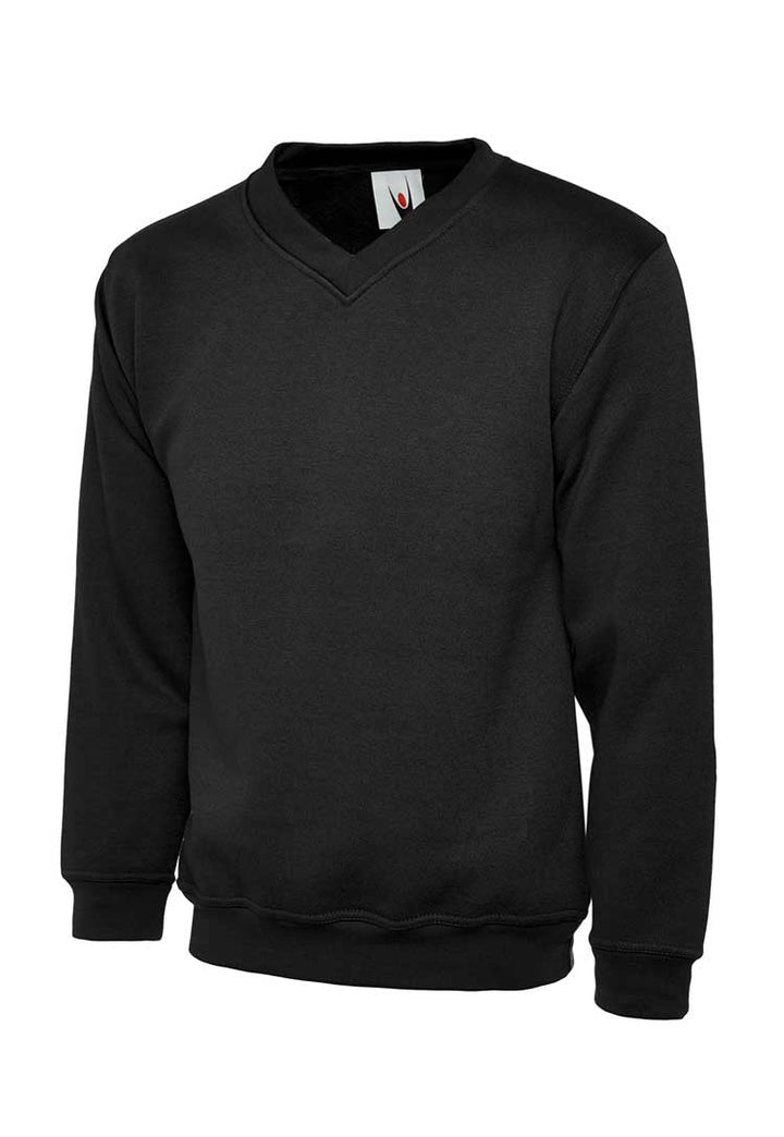 Children's Classic V-Neck Sweatshirt UC206 black