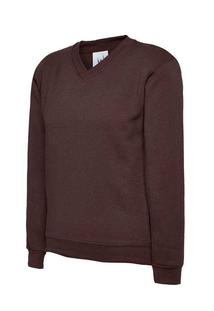 Children's Classic V-Neck Sweatshirt UC206 brown