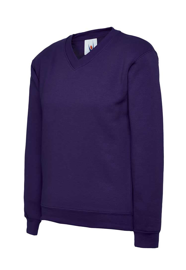 Children's Classic V-Neck Sweatshirt UC206 purple
