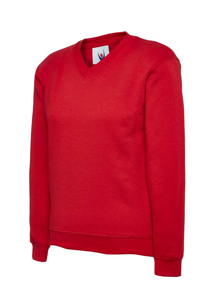 Children's Classic V-Neck Sweatshirt UC206 red