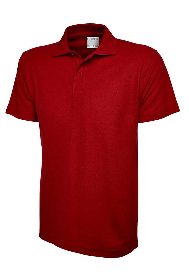 School Uniform Sports Polo red