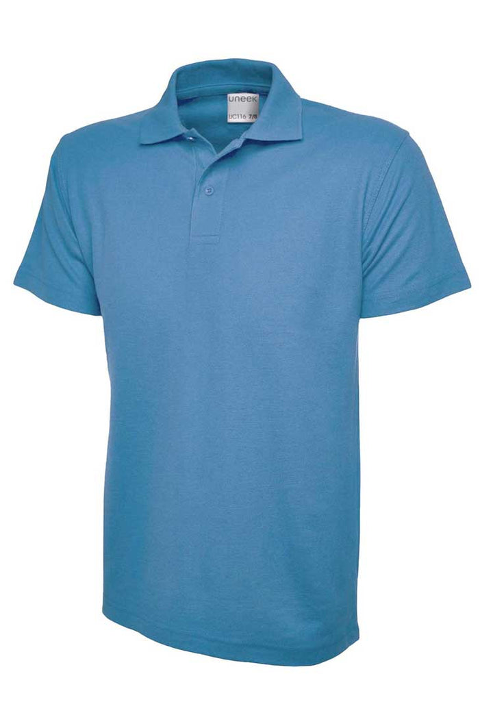 School Uniform Sports Polo sky