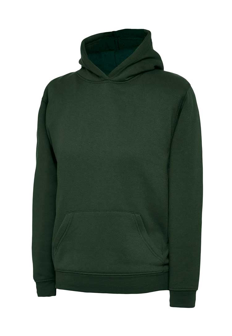 School Uniform Hooded Sweatshirt bottle green