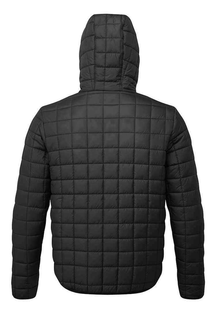 Back View of PW3 Square Baffle Jacket PW329 in Black