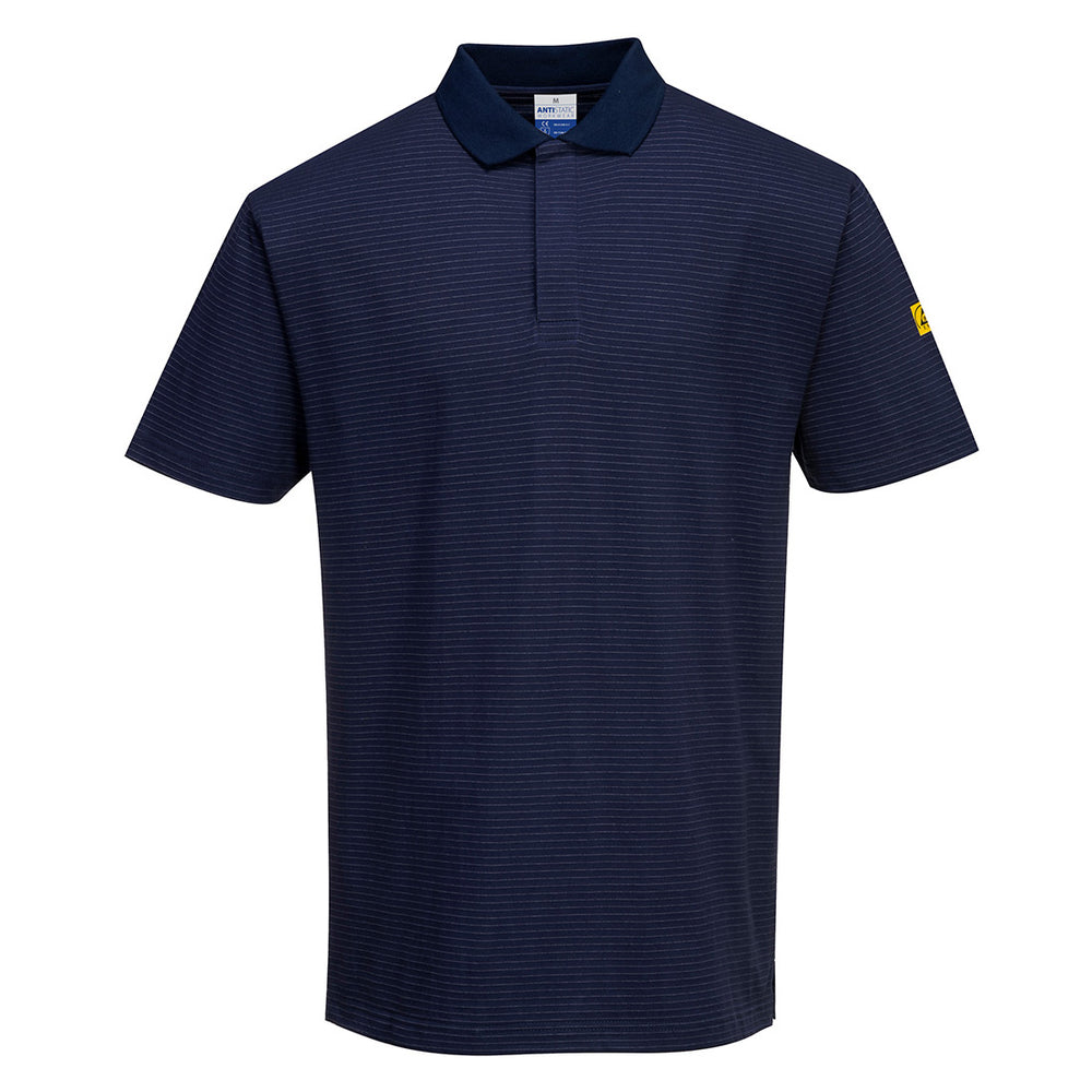 Anti Static ESD Polo Shirt Navy Blue
