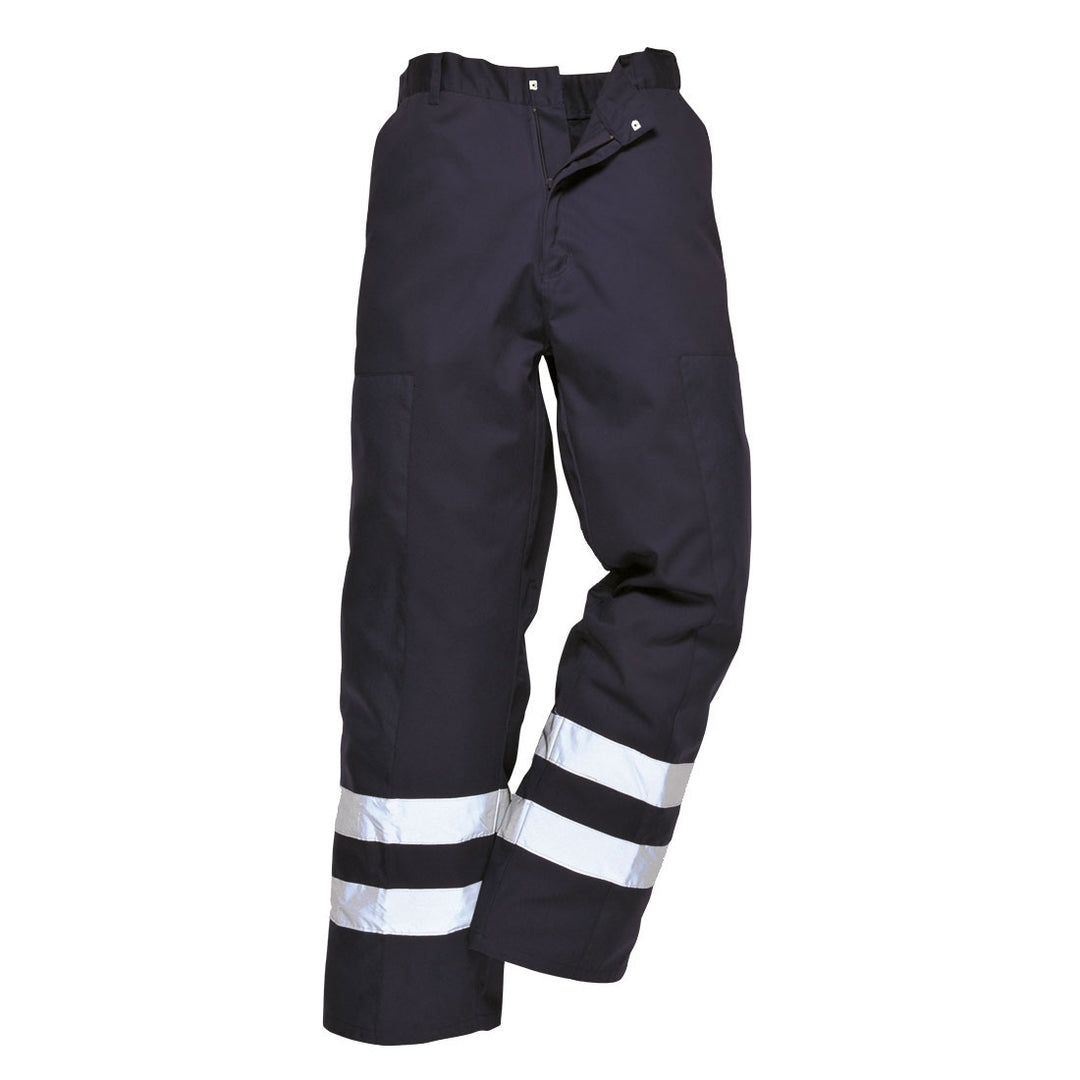 Ballistic Trousers with Hi Vis Strips Black