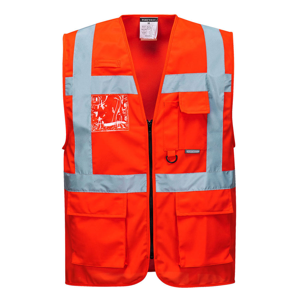 Berlin Hi Vis Executive Vest Red