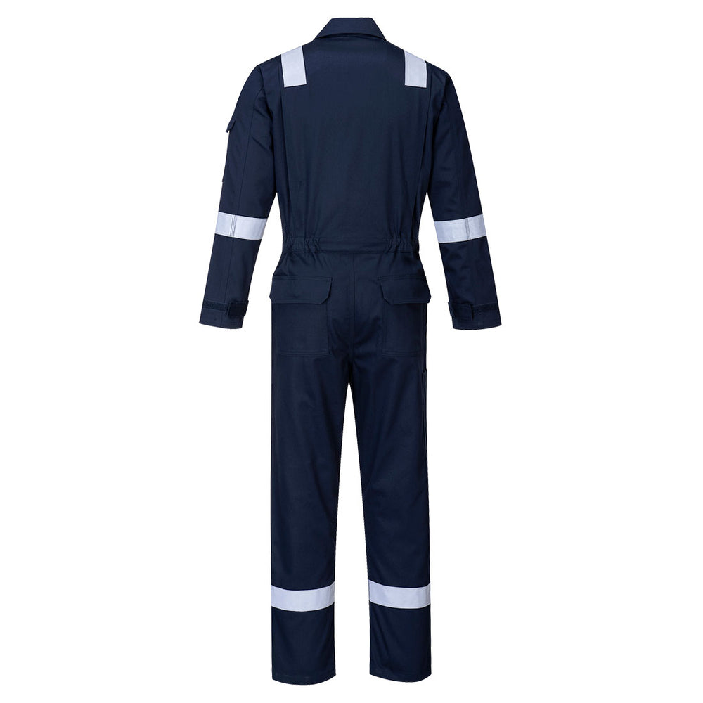 Bizflame Plus Ladies Coverall Navy Blue Back