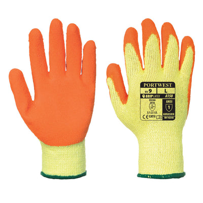 A150 Classic Grip Glove Latex Orange