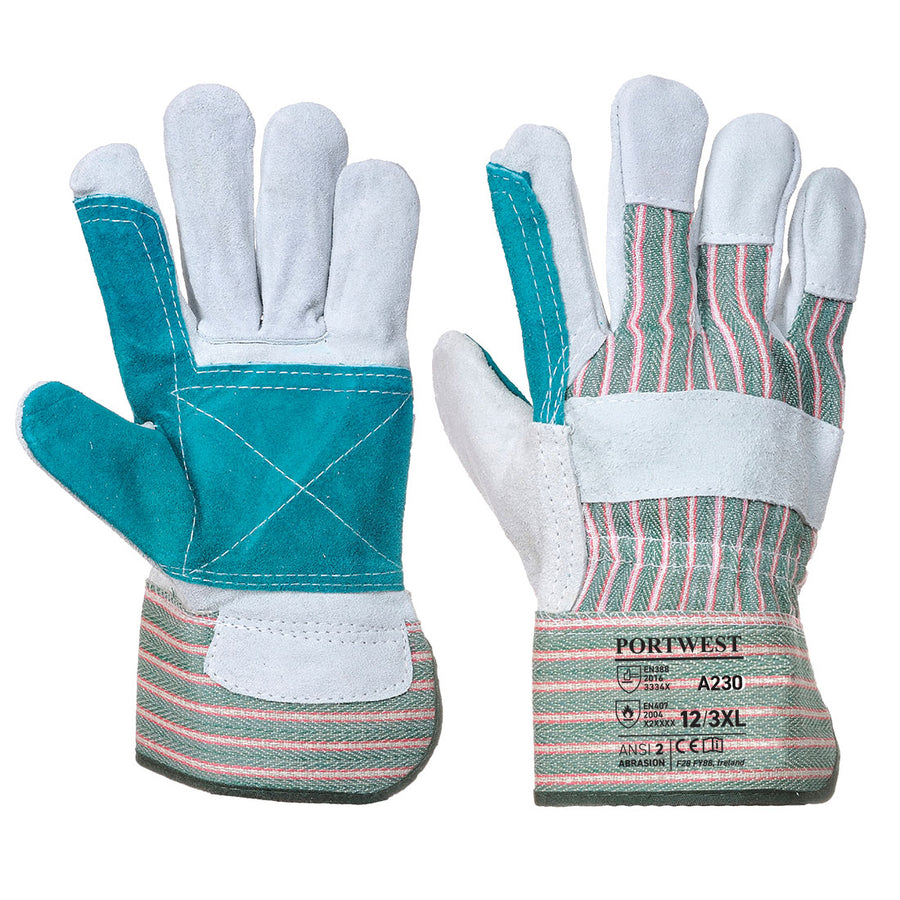 Double Palm Rigger Glove Grey