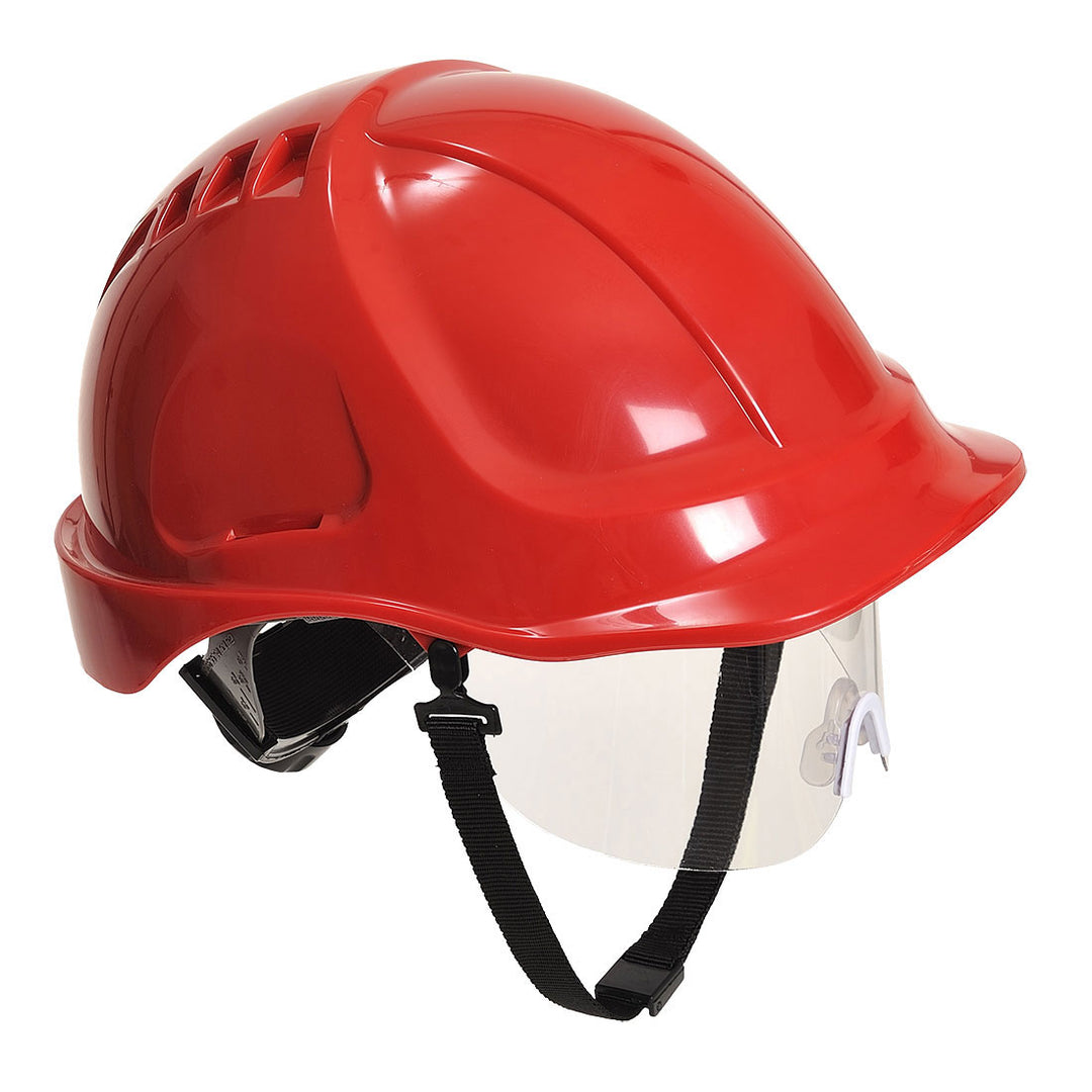 Endurance Plus Visor Helmet Red
