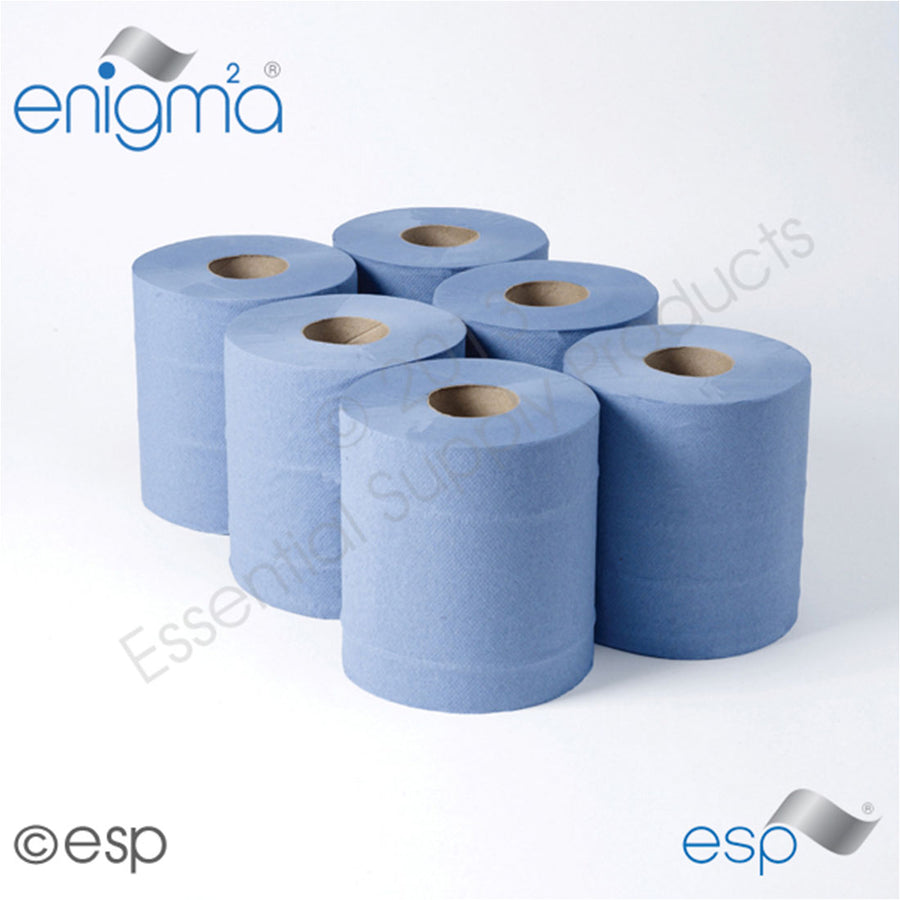 CPB - Blue 2 Ply Centrefeed Rolls (150M)