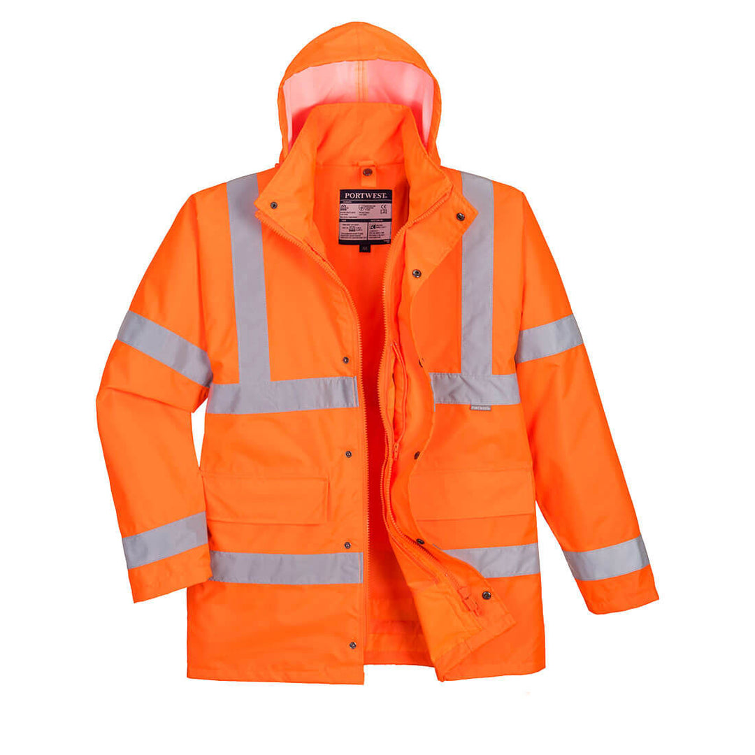 Hi Vis 4 in 1 Traffic Jacket Orange