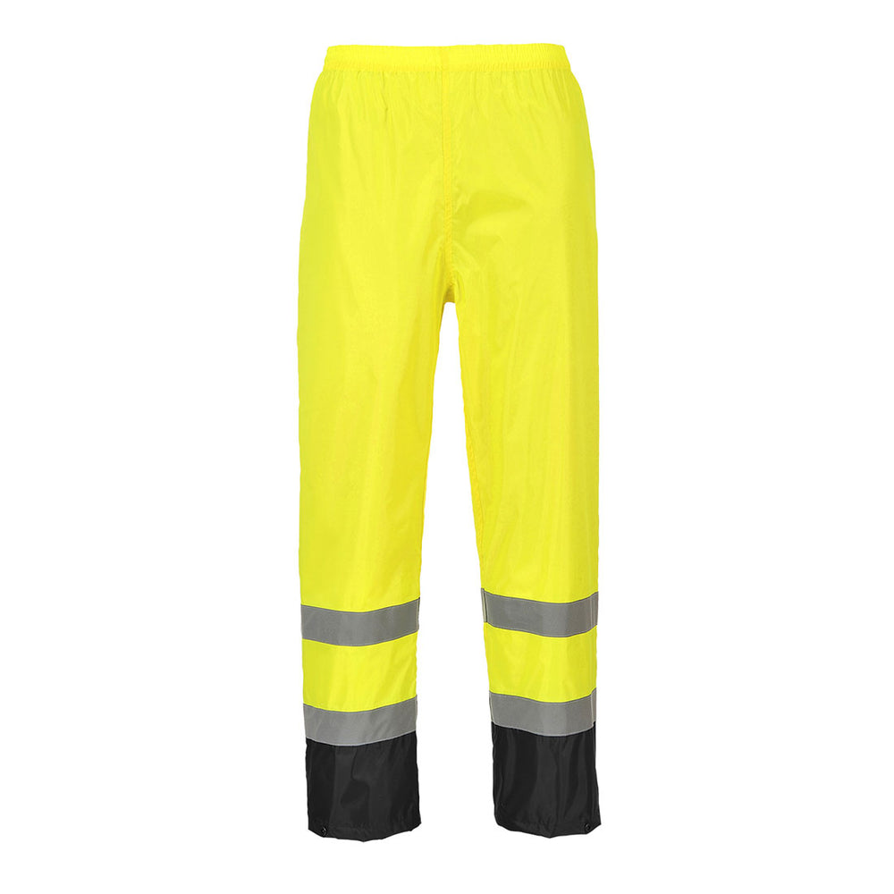 Hi Vis Classic Contrast Rain Trouser Yellow Black