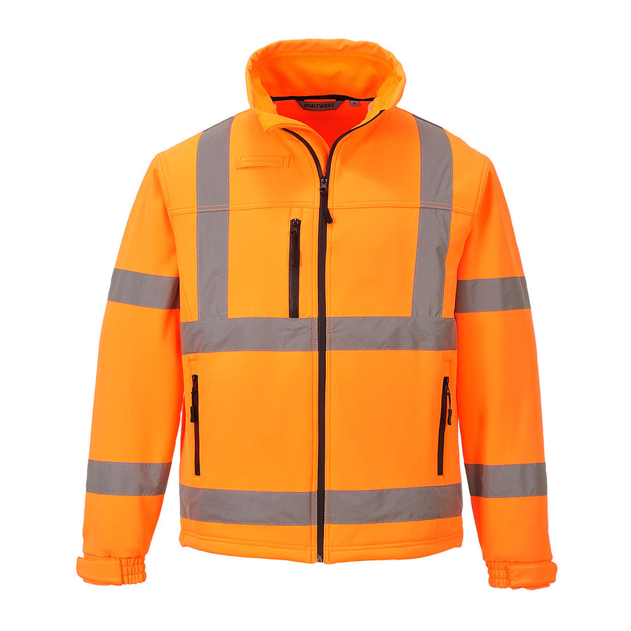 Hi Vis Classic Softshell Jacket Orange