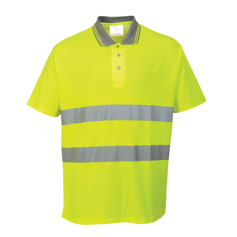 Hi Vis Cotton Comfort Polo Shirt Yellow