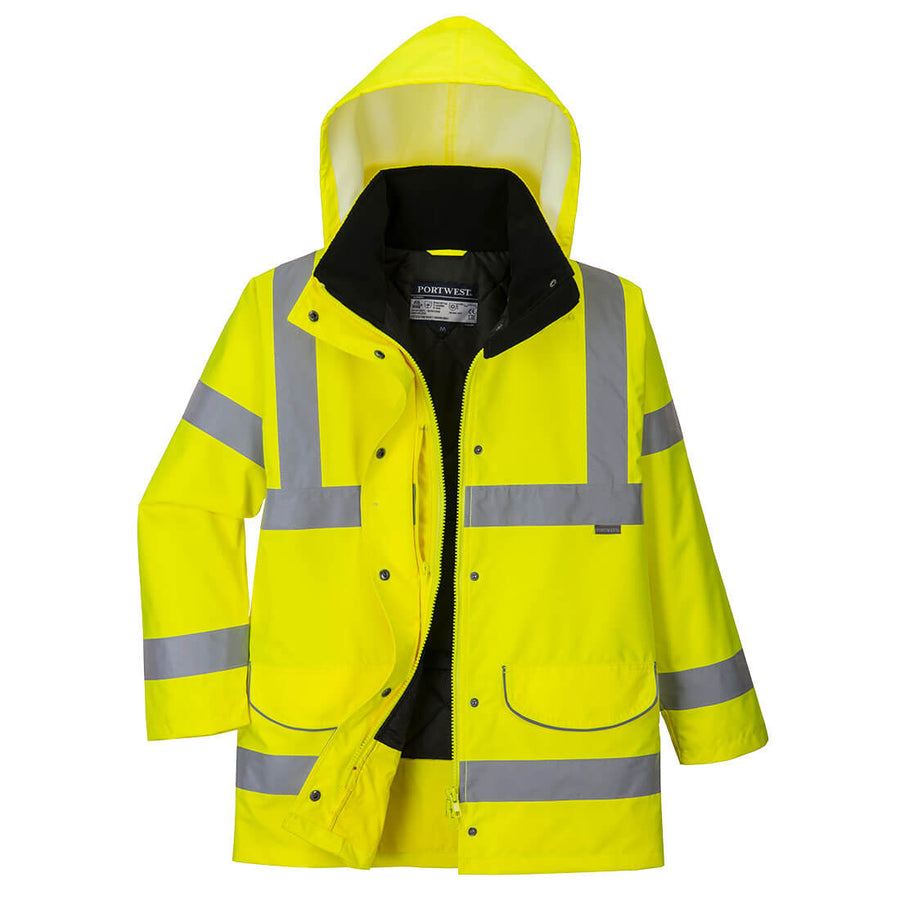 Hi Vis Ladies Traffic Jacket Yellow