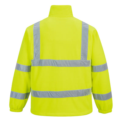 Hi Vis Mesh Lined Fleece Yellow Back