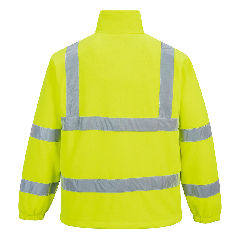 Hi Vis Mesh Lined Fleece Yellow Back