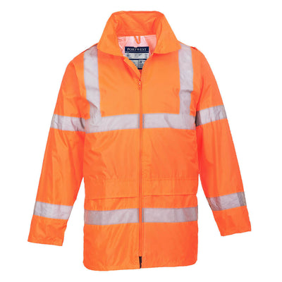 Hi Vis Rain Jacket Orange