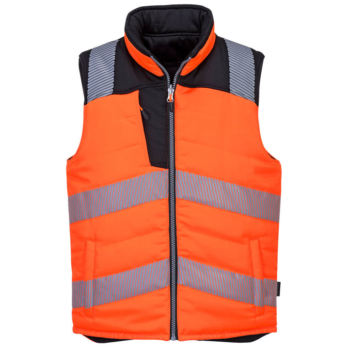 Hi-Vis Reversible Bodywarmer Orange