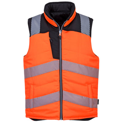 Hi-Vis Reversible Bodywarmer Orange
