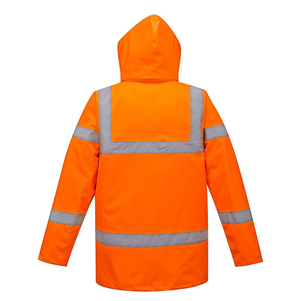 Hi Vis Traffic Jacket Orange Back