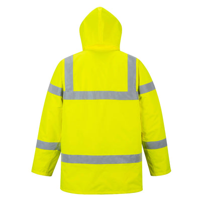 Hi Vis Traffic Jacket Yellow Back