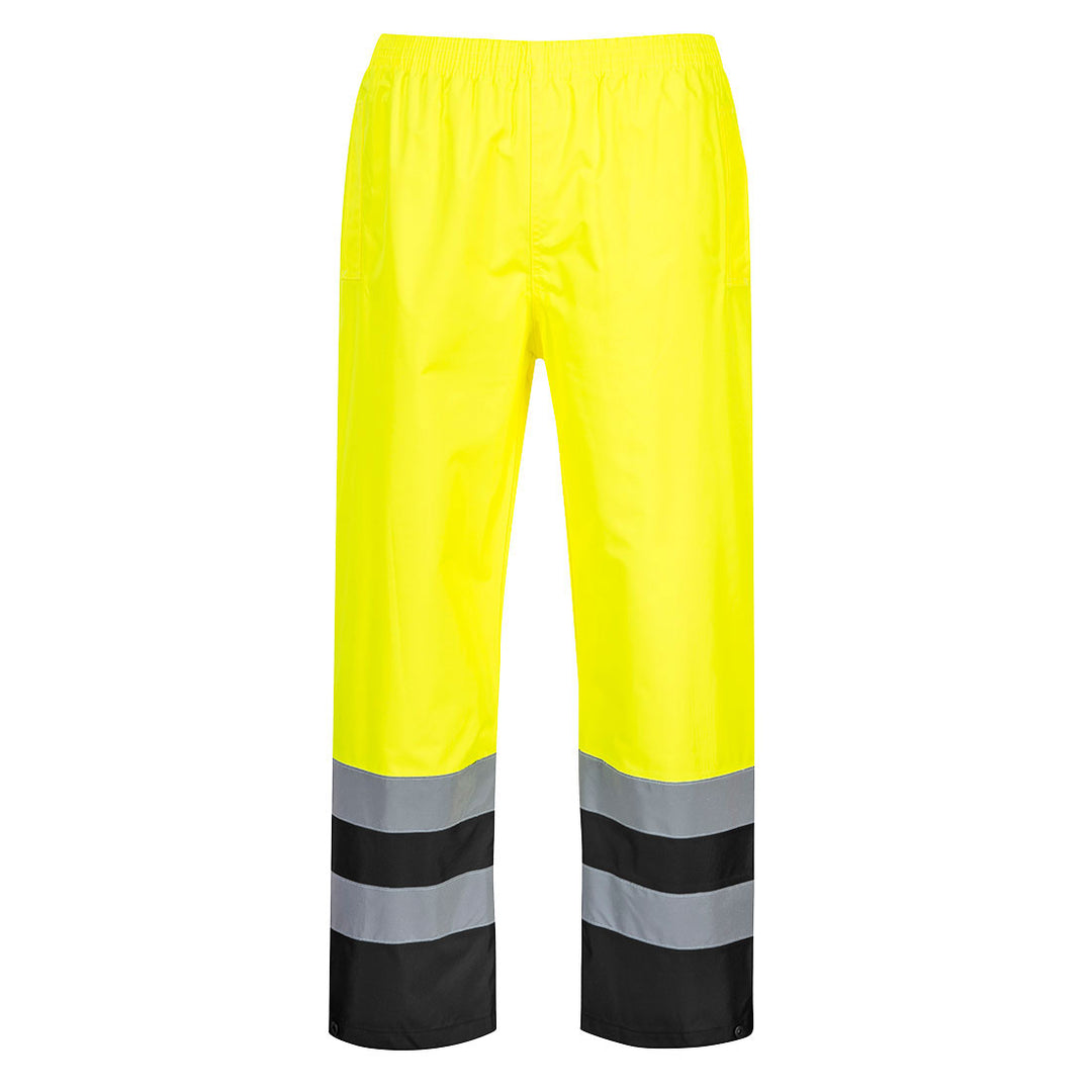 Hi Vis Two Tone Traffic Trousers Yellow Black