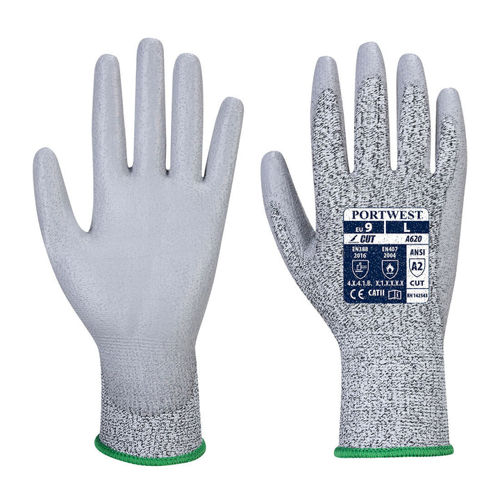 LR Cut PU Palm Glove Grey