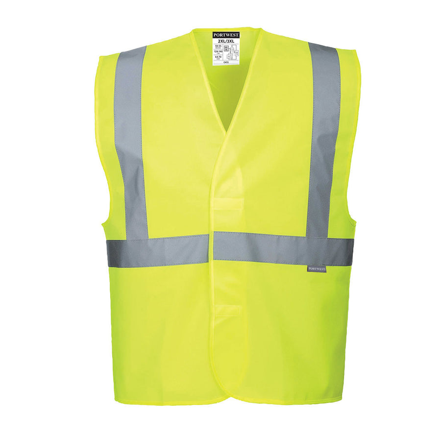 One Band Hi Vis Vest Yellow