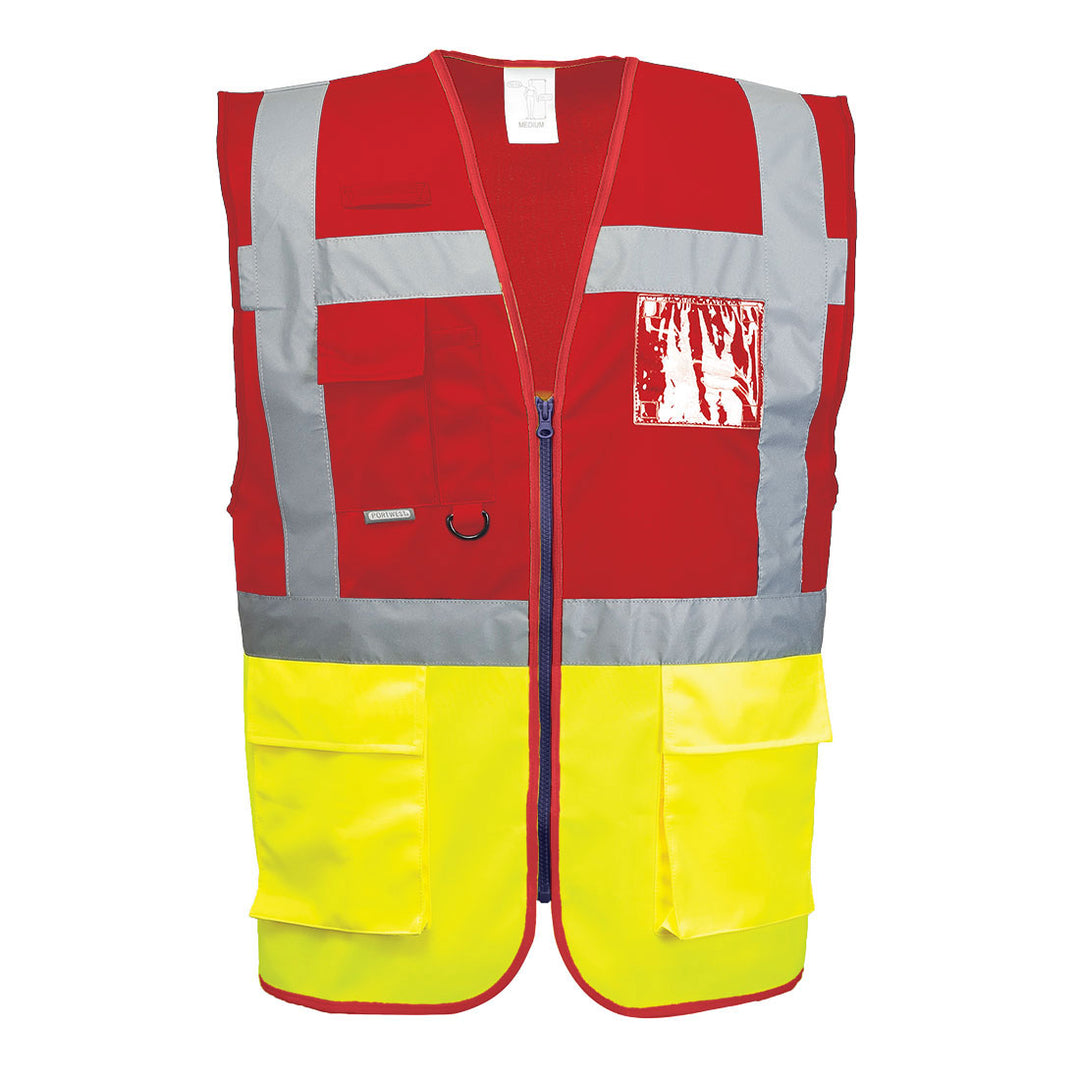 Paris Executive Hi Vis Vest Red Yellow