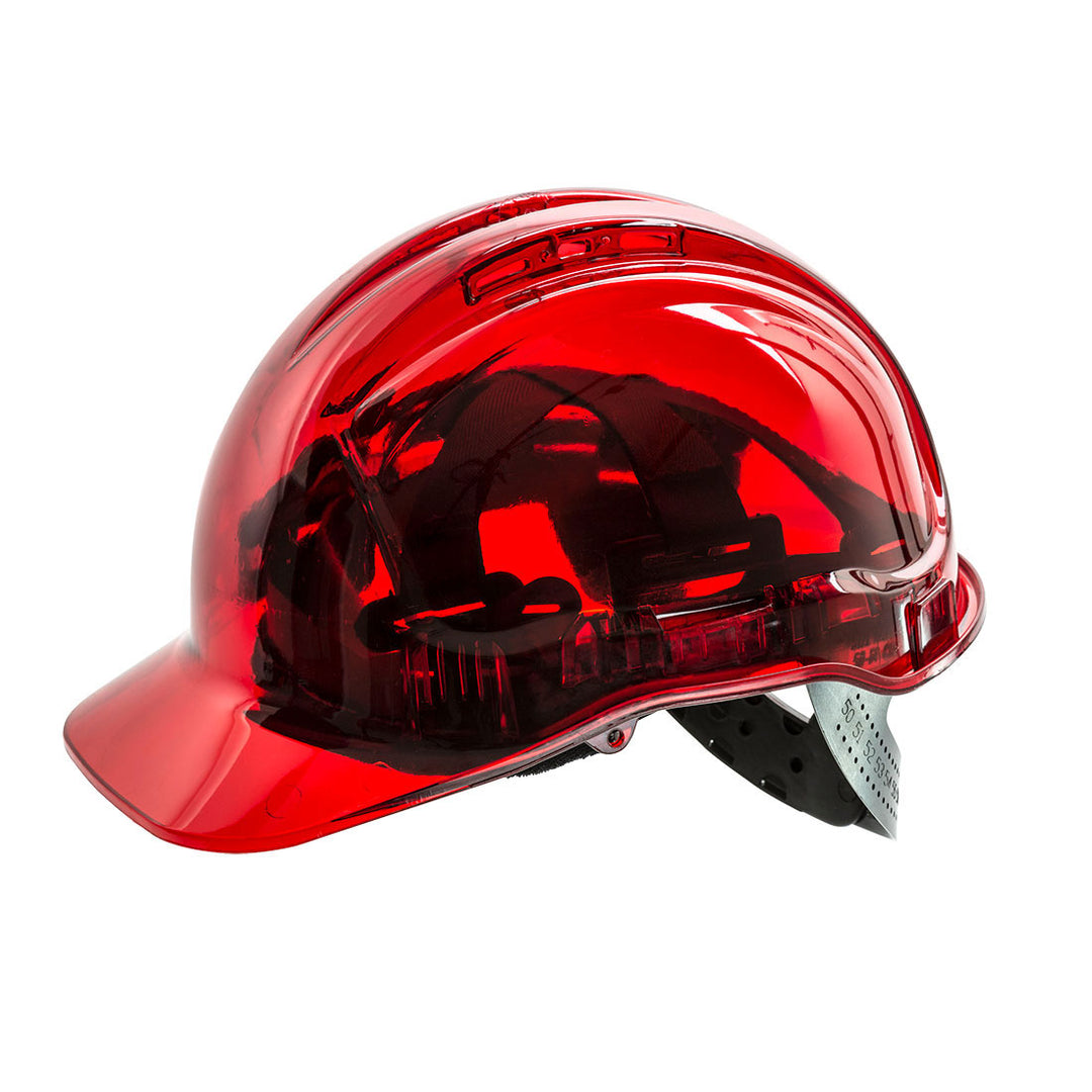 Peak View Hard Hat Vented red