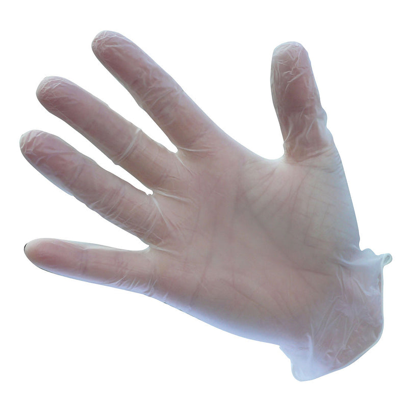Powdered Vinyl Disposable Glove Clear