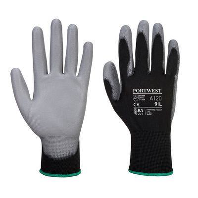 PU Palm Glove Black Grey