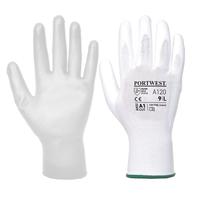 PU Palm Glove White